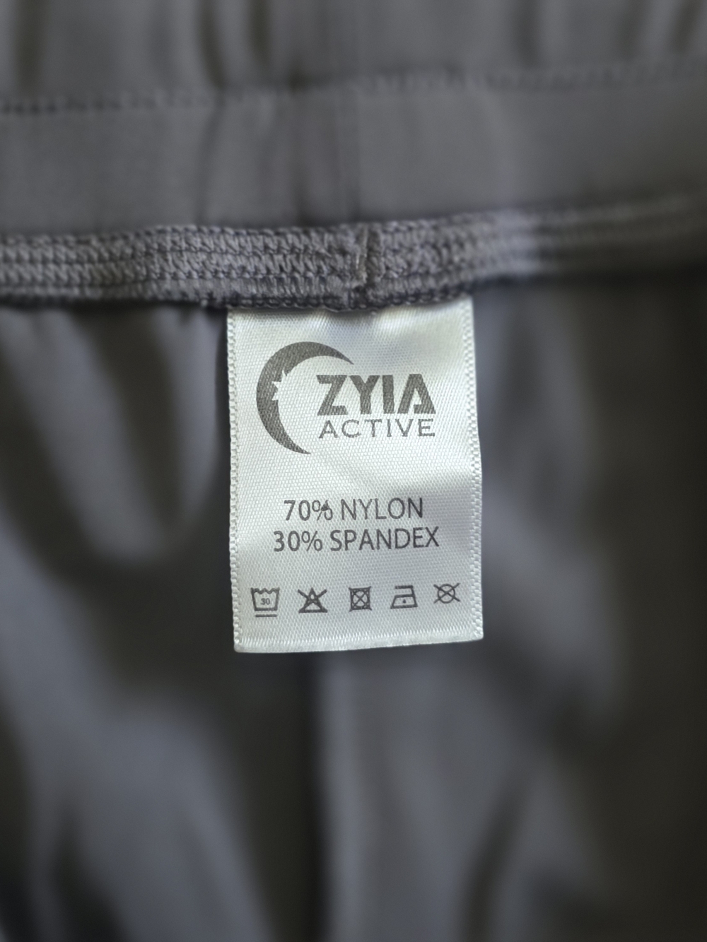 Zyia Active Gray Activewear - 70% Nylon 30% Spandex